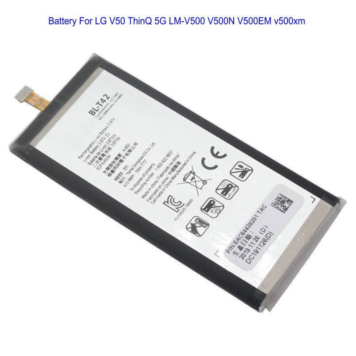 GENERICO - BATERIA  LG V50 THINK  BL-T42   TORIGINAL-SM  NUEVO.