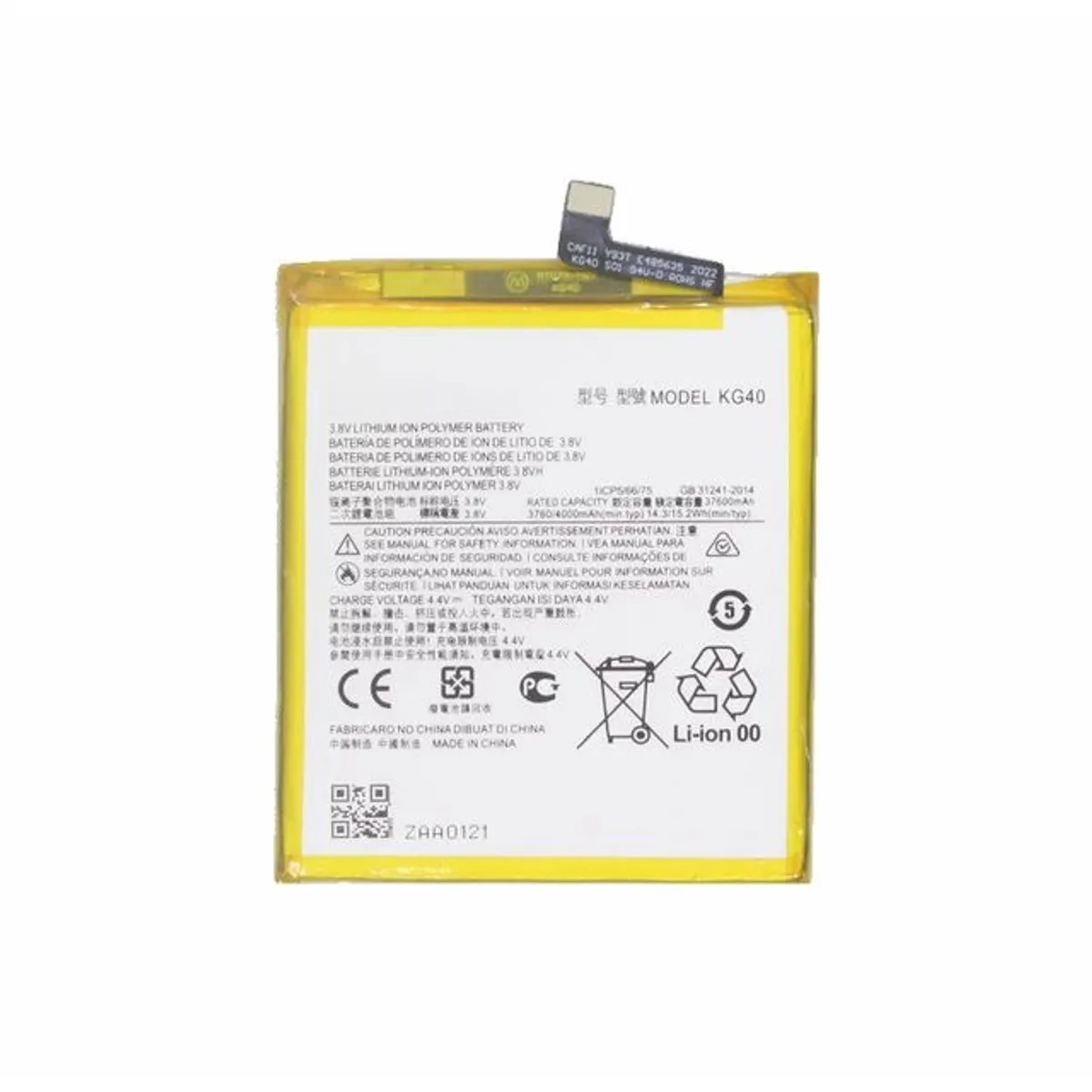 GENERICO - BATERIA MOTOROLA G8 PLAY-G8-ONE MACRO  KG40  TORIGINAL-SM  NEGRO