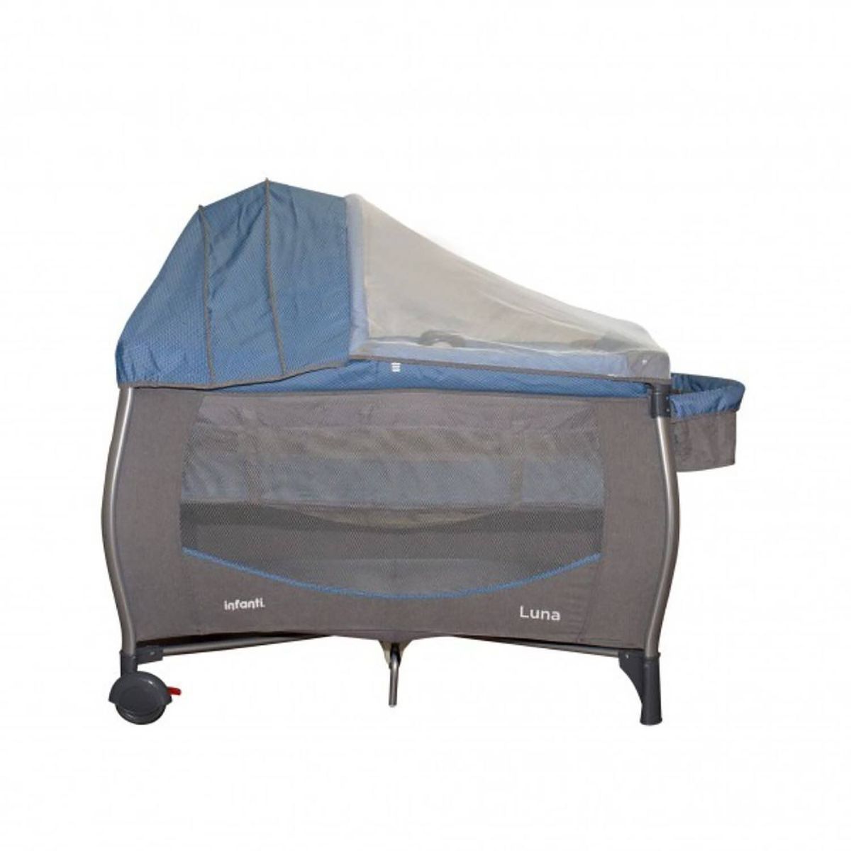 INFANTI - Cuna Corral LUNA ZIGZAG AZUL