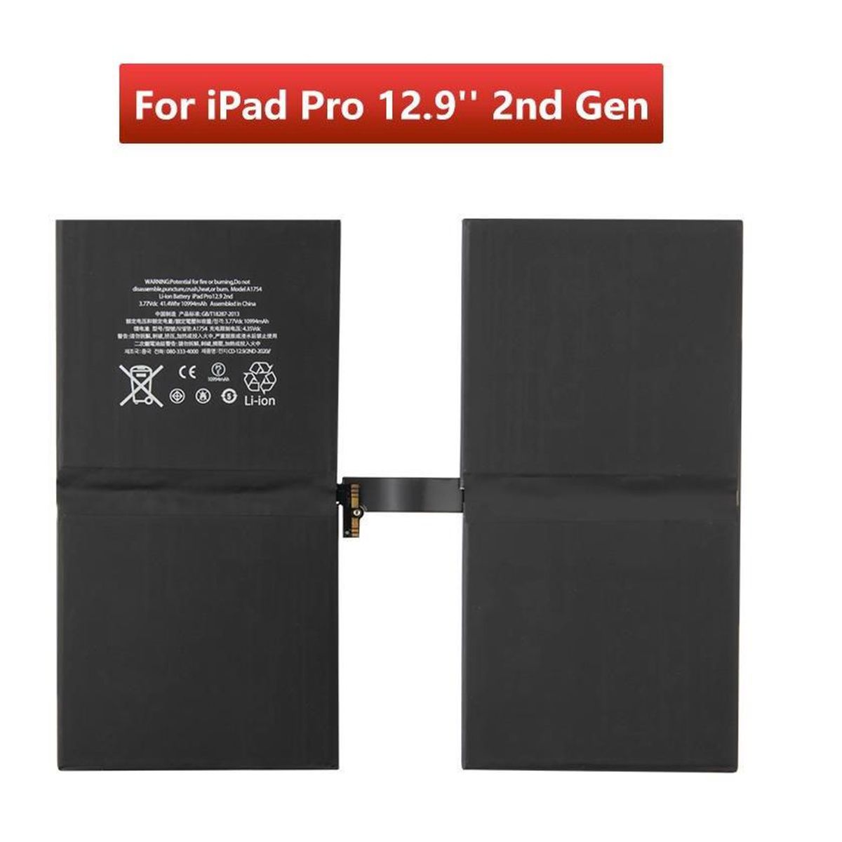 GENERICO - BATERIA  IPAD  PRO 12.9  (2 GEN)  TORIGINAL-SM  NUEVO-NEGRO.