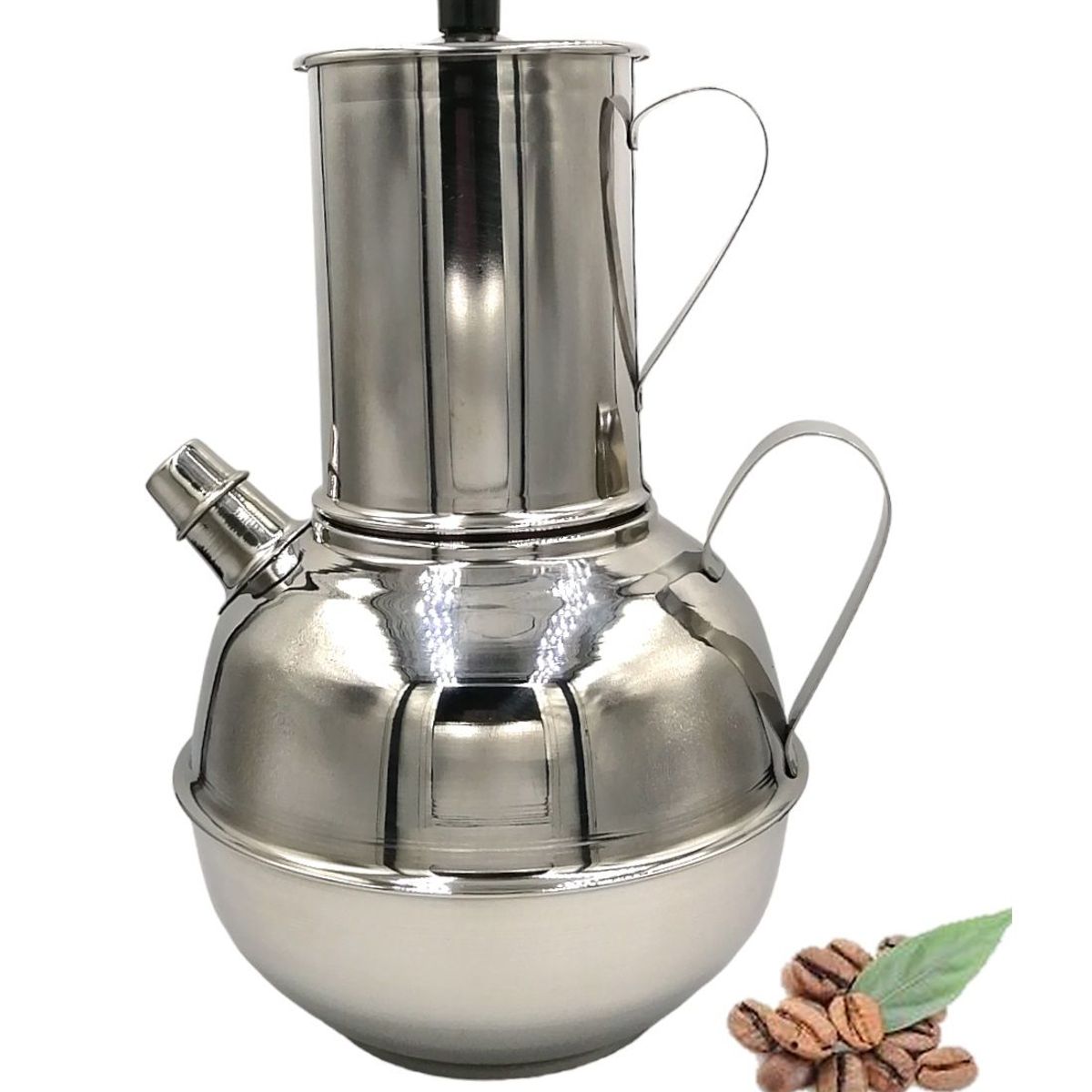 GENERICO - Cafetera de Acero Inoxidable Bombeada 1 Litro Gota a Gota - Ichimatsu