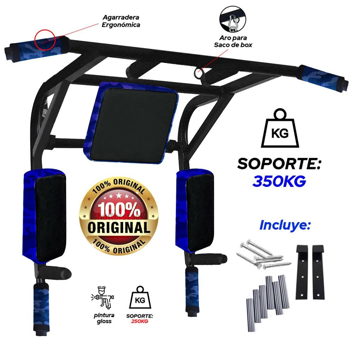 HOLGU - Barra de calistenia multifuncional 10 en 1