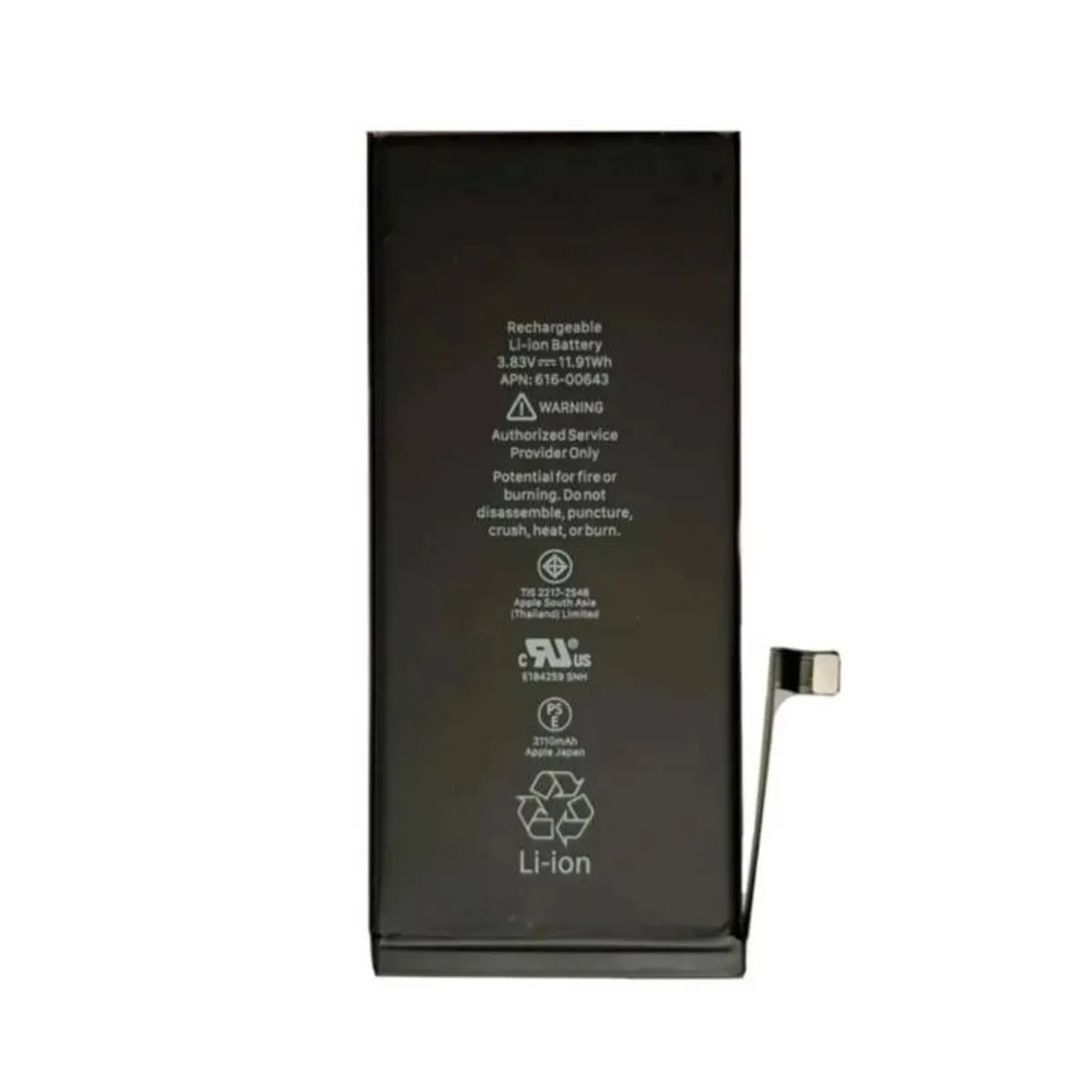 GENERICO - BATERIA IPHONE  8  TORIGINAL-SM  NUEVO-NEGRO