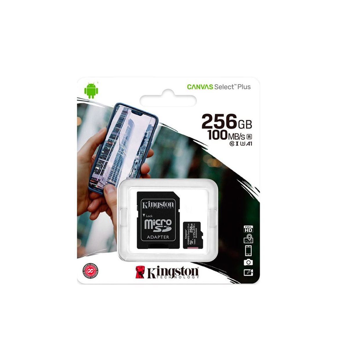 KINGSTON - Memoria Micro SD Kingston 256GB Class 10 Original
