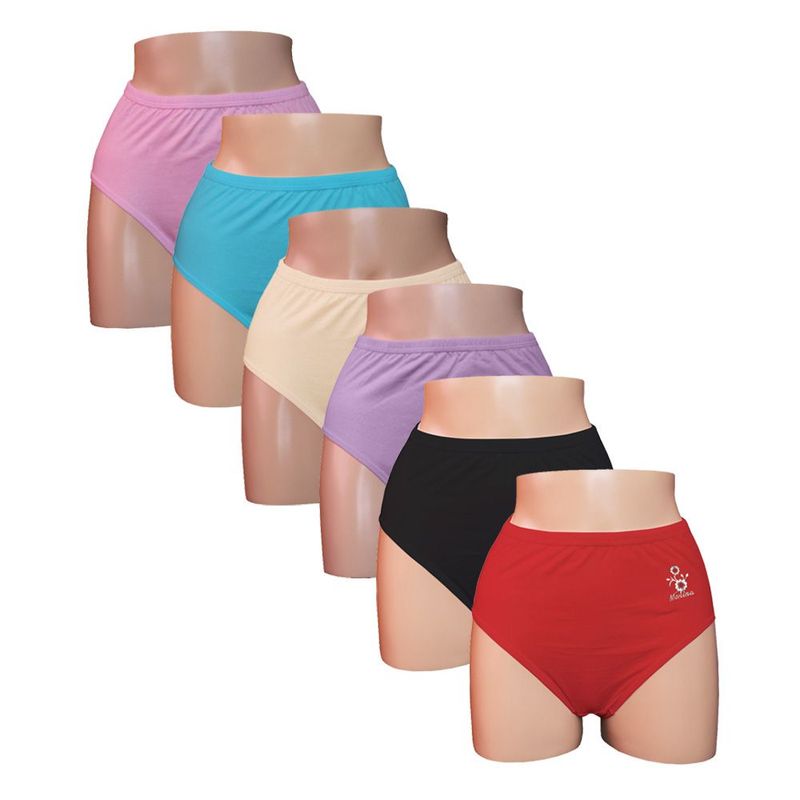 MONINA - Pack X6 Trusas Monina Clásicas 100% Algodón