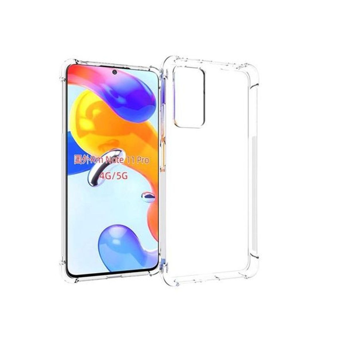 GENERICO - Case Space Funda Redmi Note 11 4G -Transparente