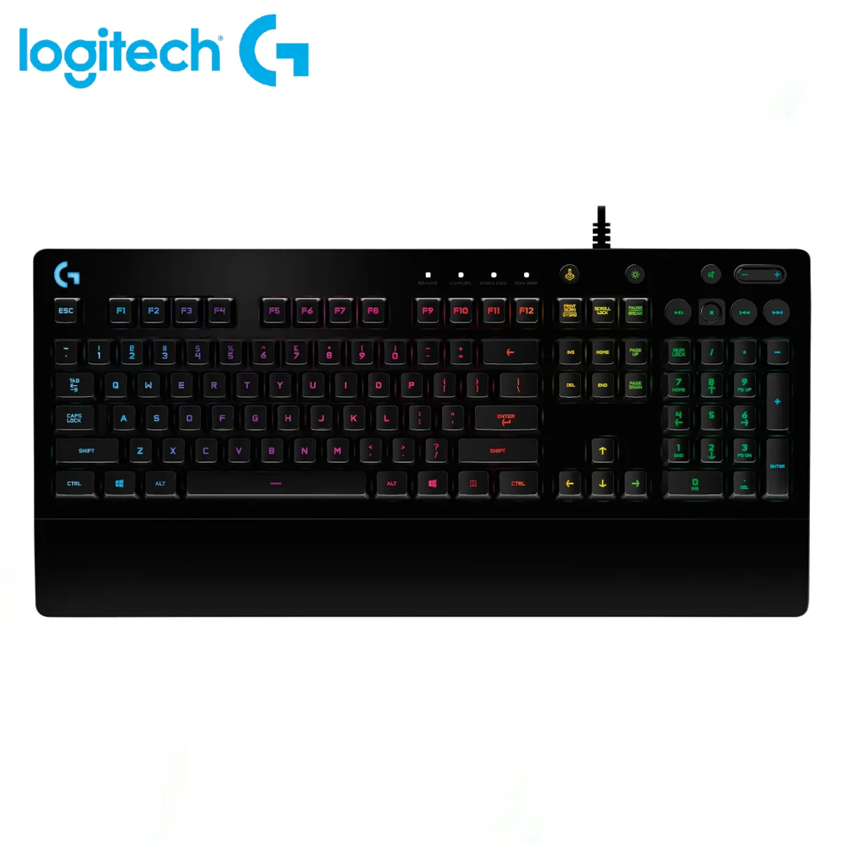 LOGITECH - TECLADO LOGITECH G213 PRODIGY RGB GAMING CON CABLE NEGRO