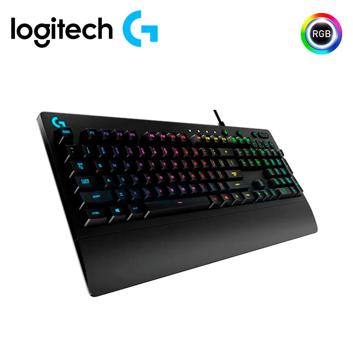 LOGITECH - TECLADO LOGITECH G213 PRODIGY RGB GAMING CON CABLE NEGRO