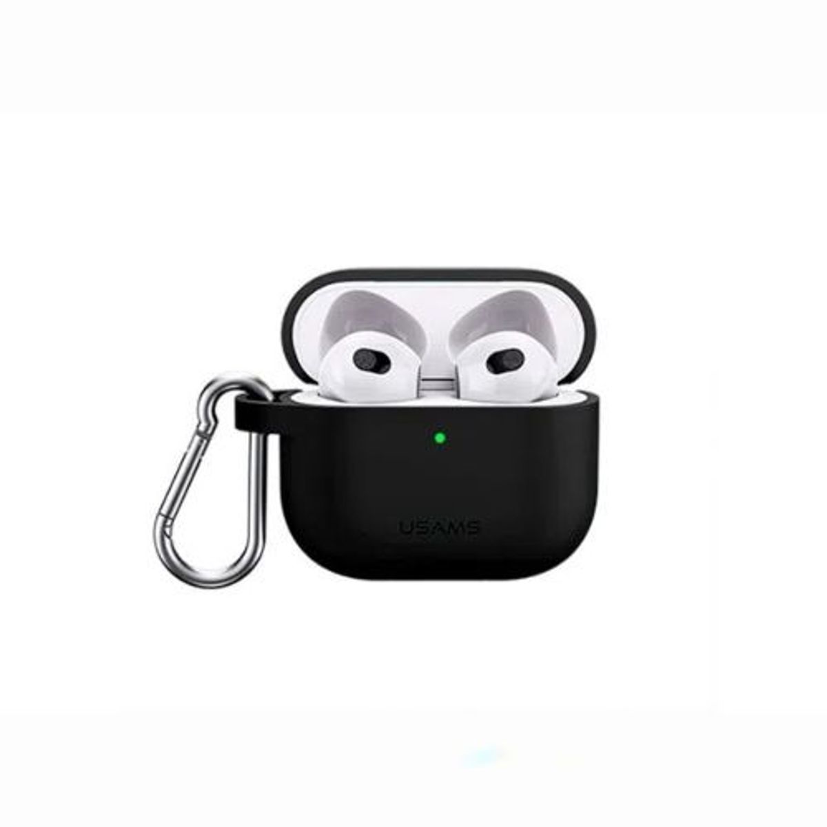 GENERICO - Case de Silicona para Audífonos Airpods 3 - NEGRO.