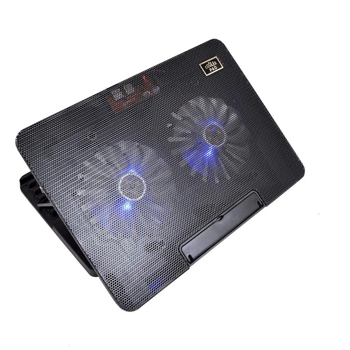 GENERICO - Cooler Ventilador Laptop Soporte 9" a 17" / 6 Niveles  2 Ventiladores