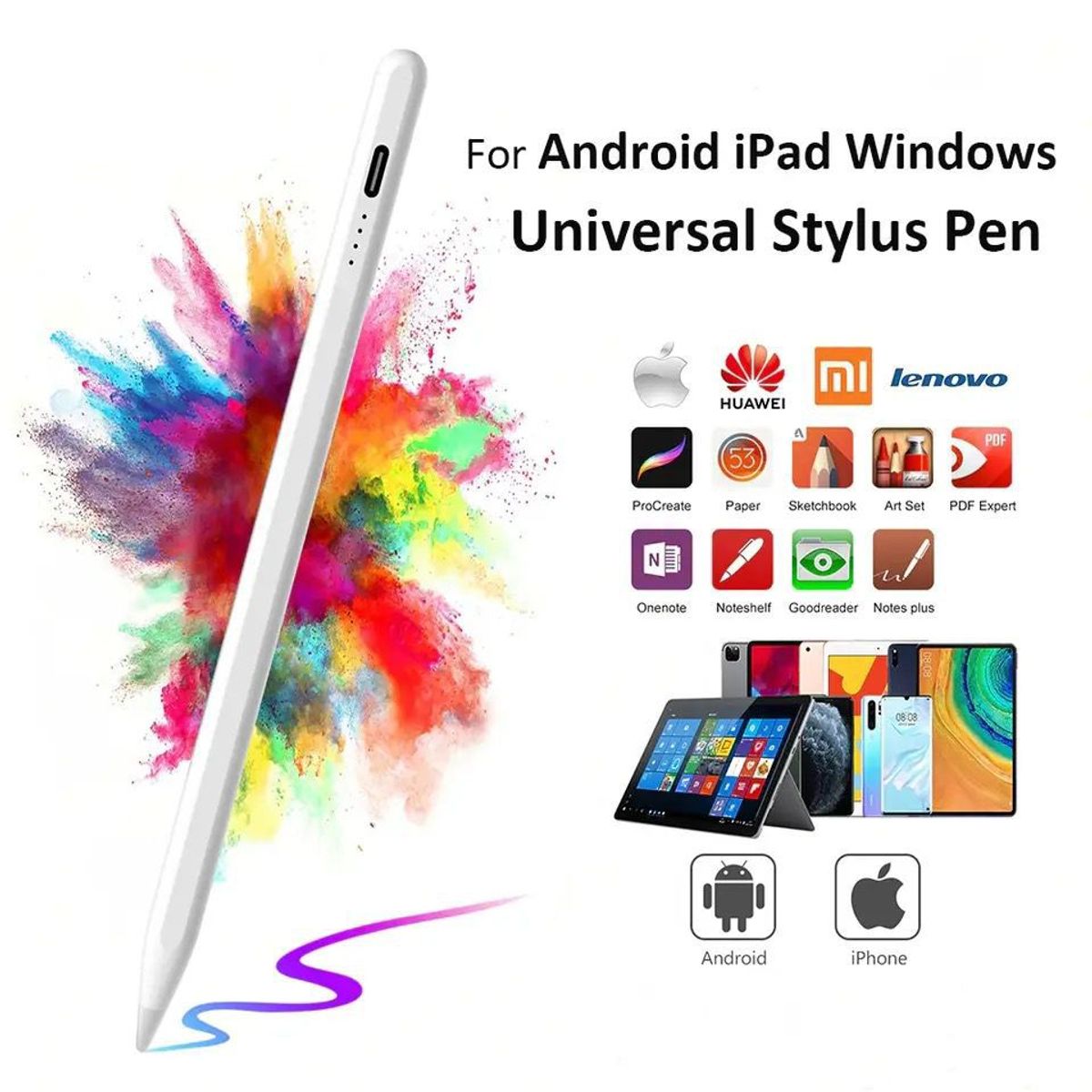 GENERICO - Lápiz Táctil Pen Touch Optico para Pantalla Táctiles Boligrafo Digital