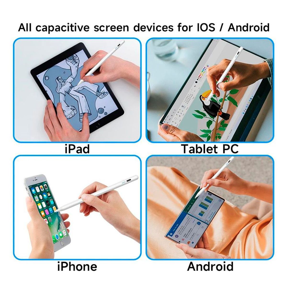 GENERICO - Lápiz Táctil Pen Touch Optico para Pantalla Táctiles Boligrafo Digital