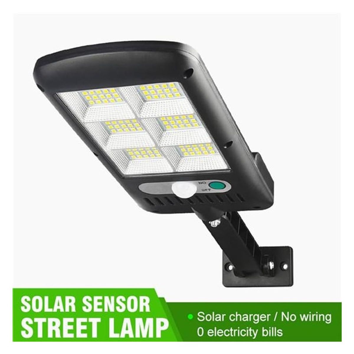 GENERICO - MINI LÁMPARA SOLAR 6 CELDAS 120 LED EXTERIOR Sensor Movimiento