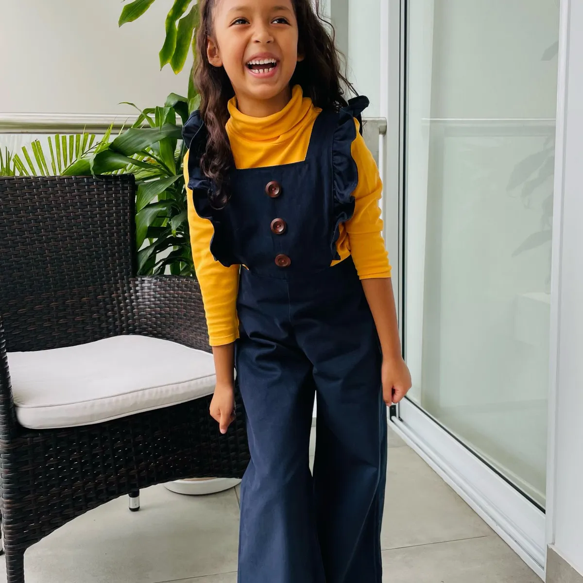 VALU MODA INFANTIL - Overol Palazzo para niña