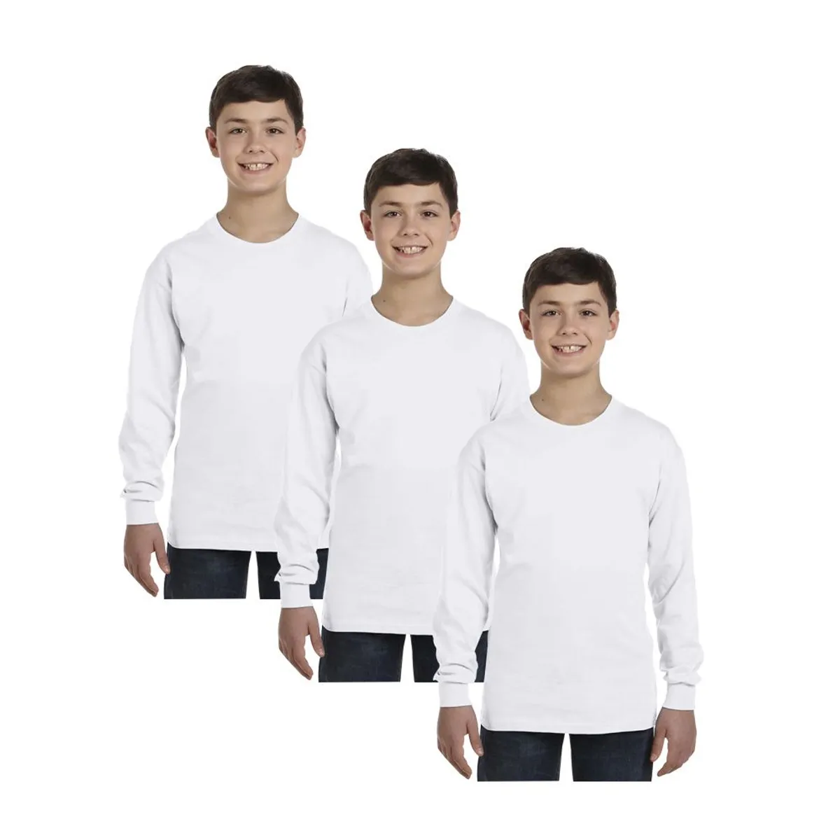 BOSTON - Pack x3 Polo Boston Manga Larga Para NiÃ±os