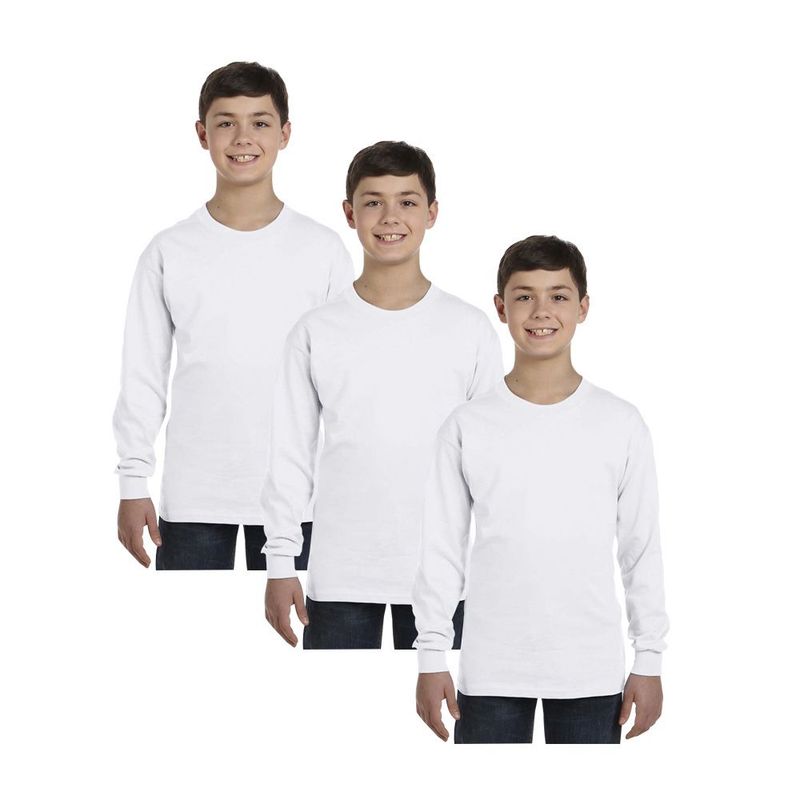 Pack x3 Polo Boston Manga Larga Para NiÃ±os BOSTON