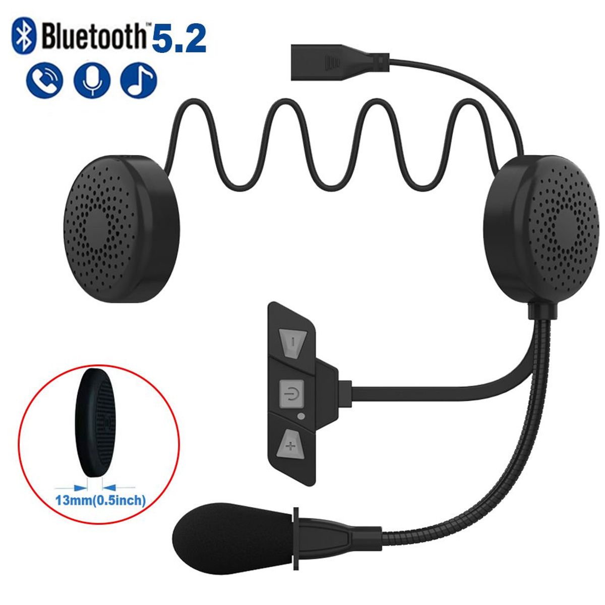 GENERICO - Auriculares inalámbricos para casco de BLUETOOTH