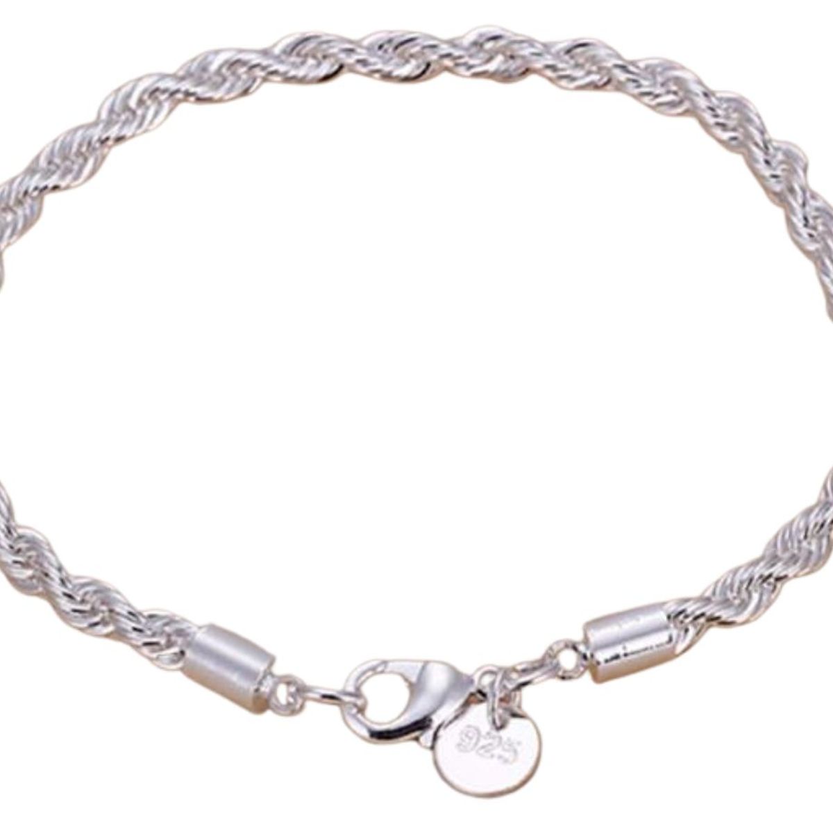 KAST PE - Pulsera Mujer plateada modelo Cordeliere - Gris