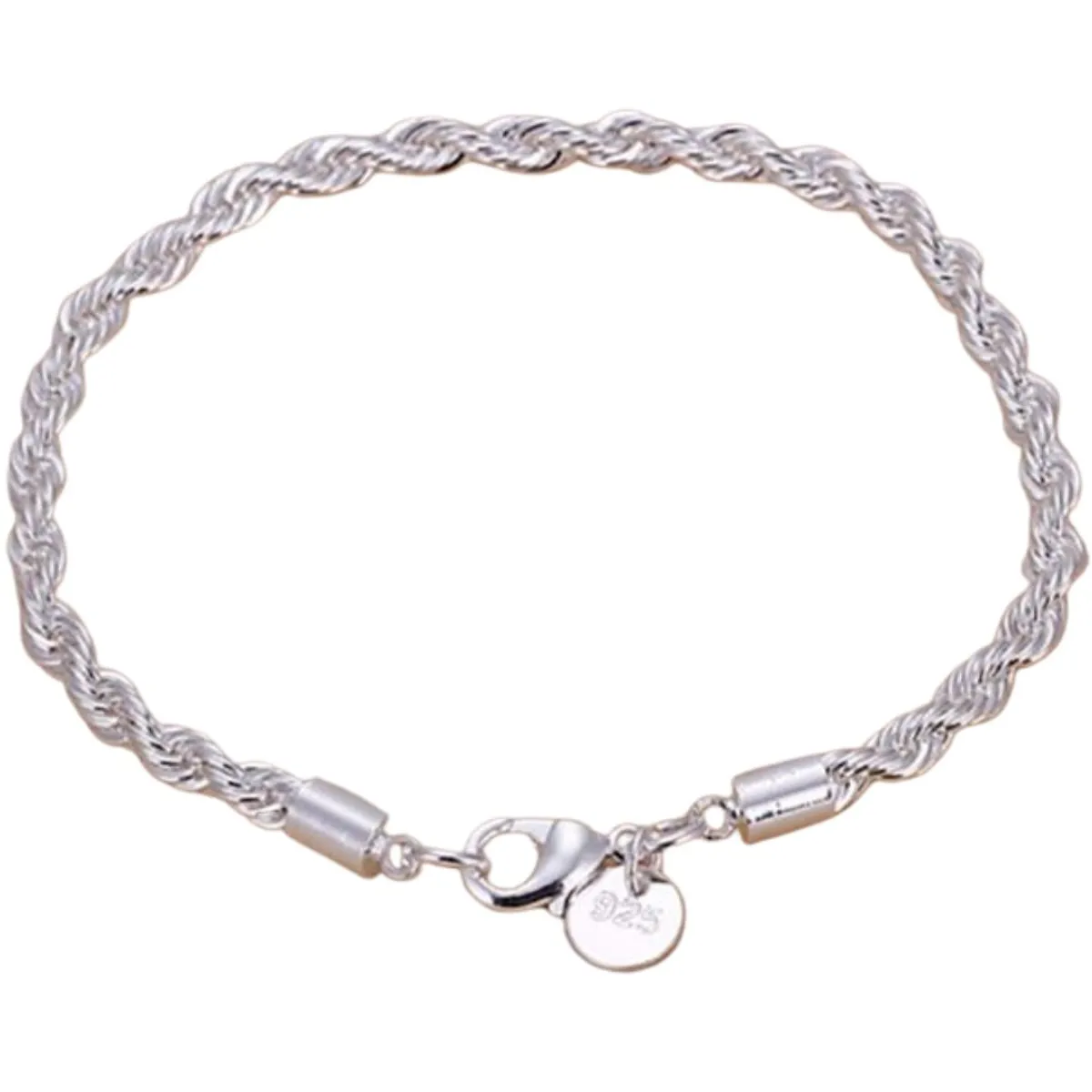 KAST PE - Pulsera Mujer plateada modelo Cordeliere - Gris
