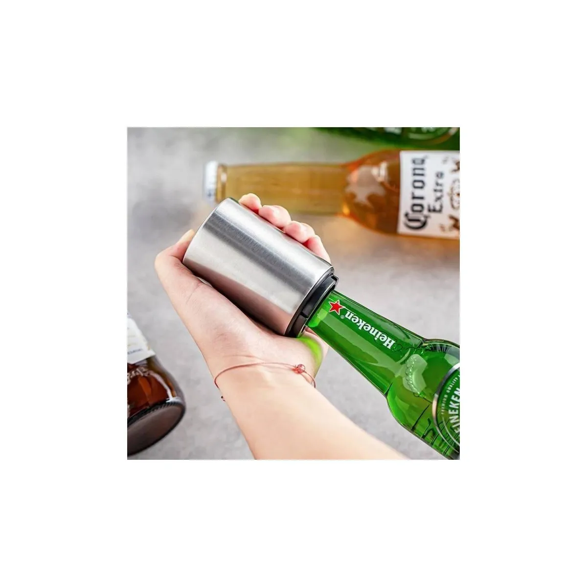 GENERICO - Destapador de Botellas Imantado Abrebotellas Magnético