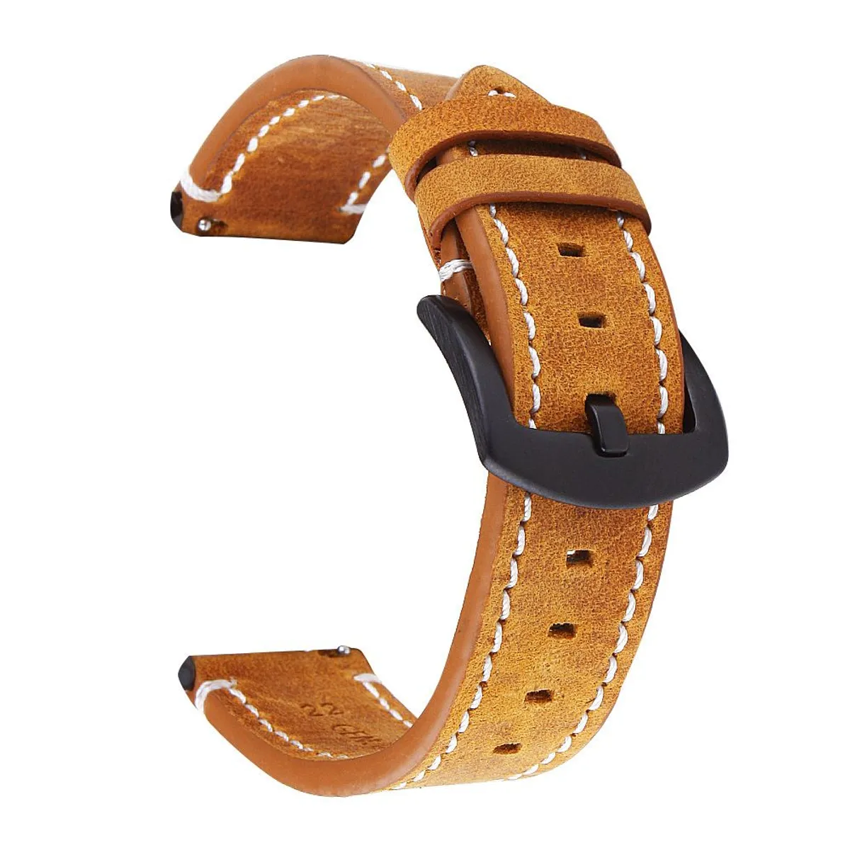 GENERICO - Correa de CUERO para Samsung Galaxy Watch 4 / 4 Classic - Camell