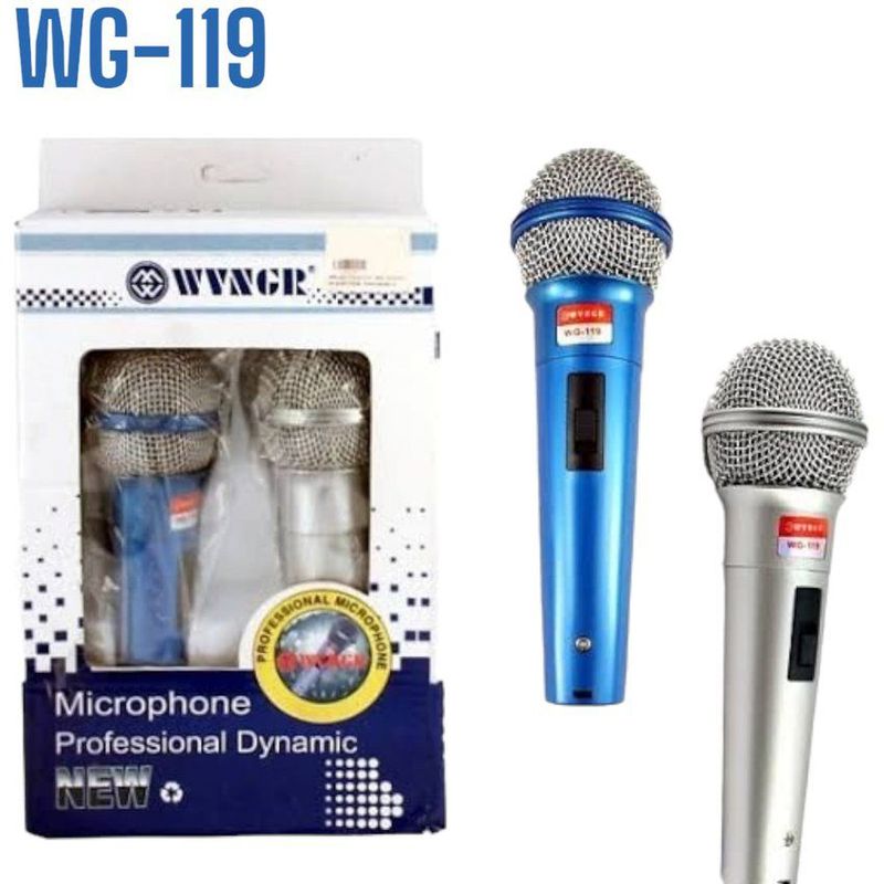 GENERICO - Par micrófonos profesionales unidireccional con dos cables de 2,5 m