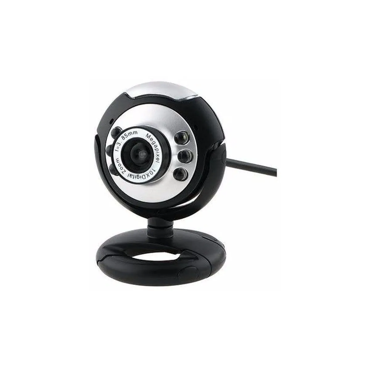 GENERICO - Camara web usb para pc con luz led,  microfono imcorporado