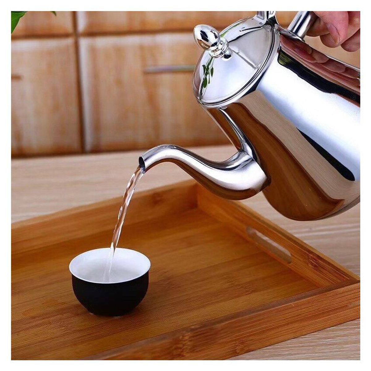 GENERICO - Cafetera tetera 15l de acero inoxidable con filtro