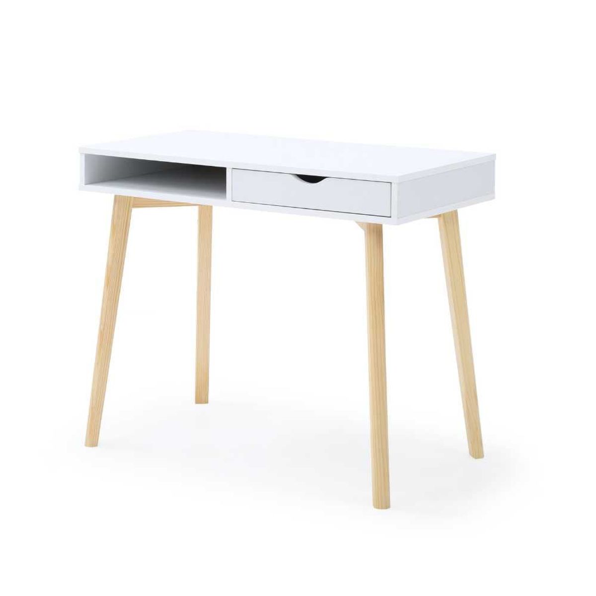 VENTITAS HOME - Escritorio Vintage Luna 1 Cajón Ventitas Home Color Blanco