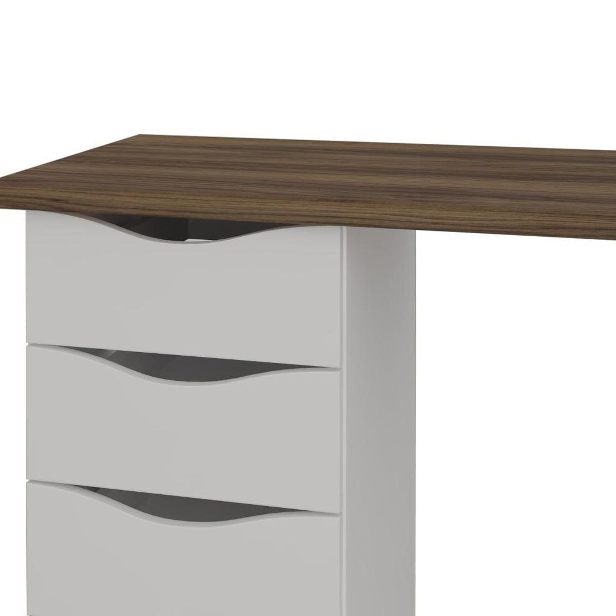 VENTITAS HOME - Escritorio Vintage Zarek 10 Cajones Ventitas Home Color Duna y Blanco