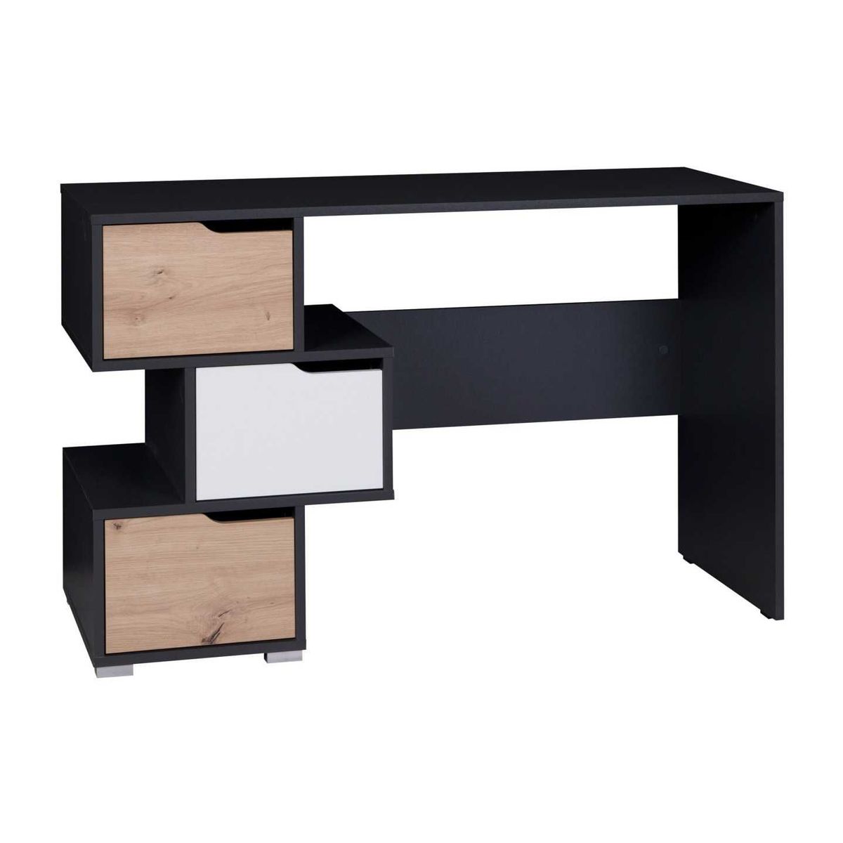 VENTITAS HOME - Escritorio Moderno Madison Ventitas Home Color Negro y Duna