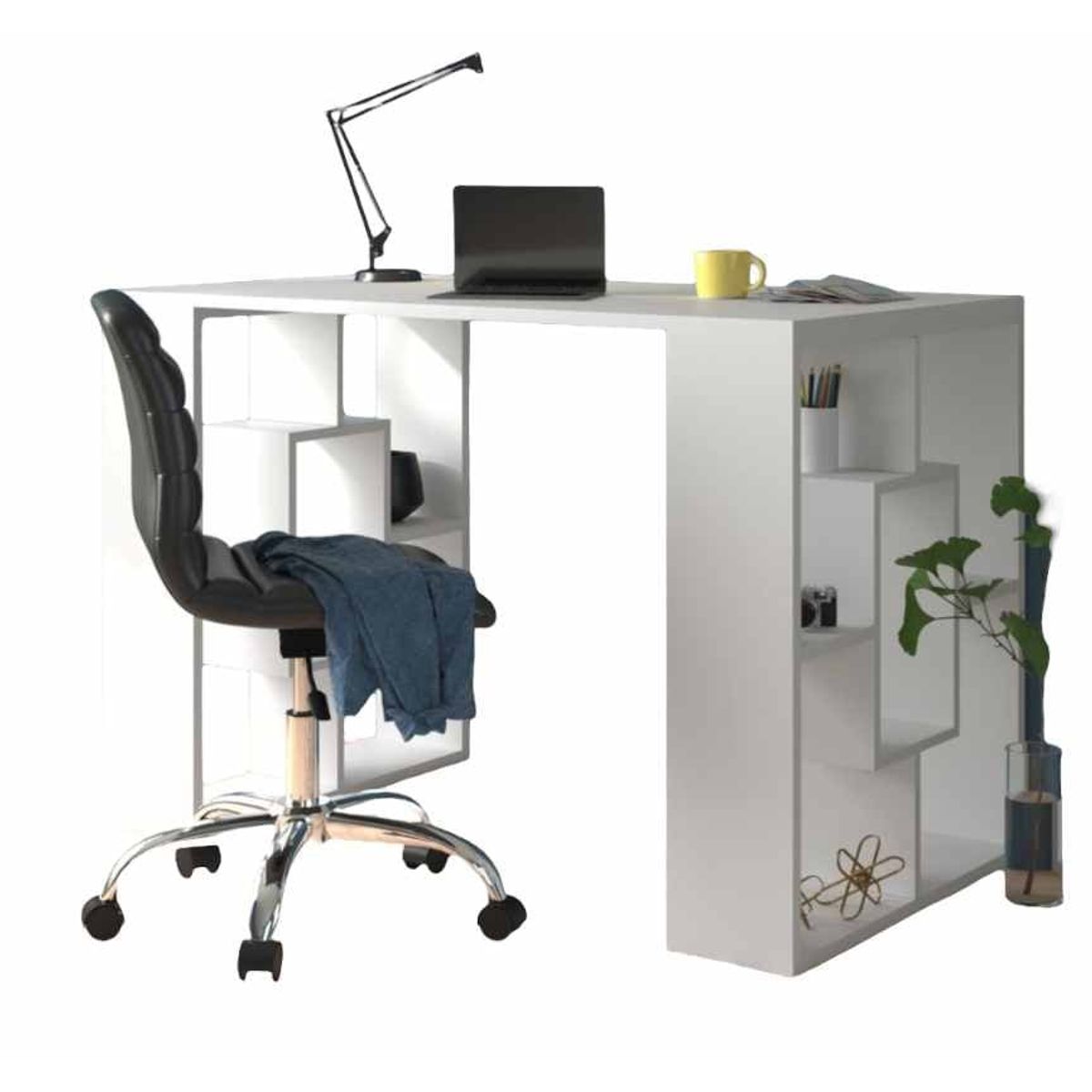 VENTITAS HOME - Escritorio Estante San Francisco Ventitas Home Color Blanco