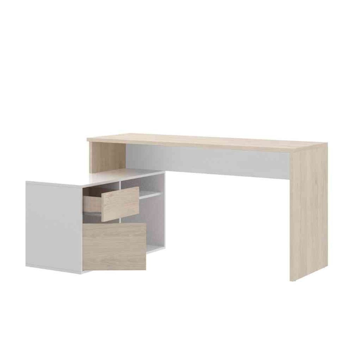 VENTITAS HOME - Escritorio Moderno Arantxa Ventitas Home Blanco y Duna