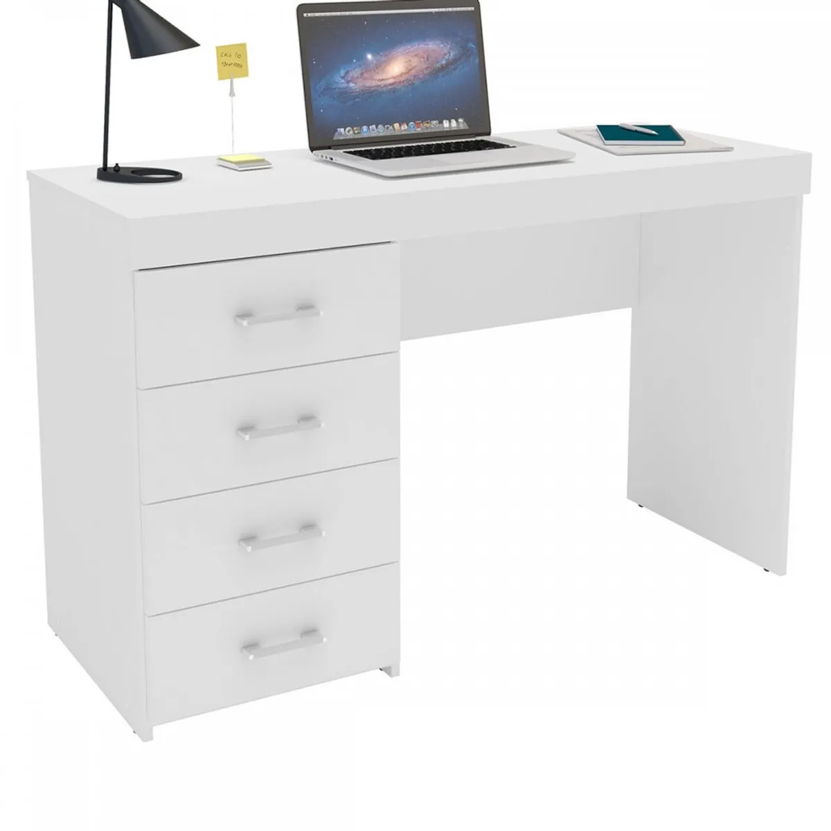 VENTITAS HOME - Escritorio Oslo 4 Cajones Ventitas Home Color Blanco