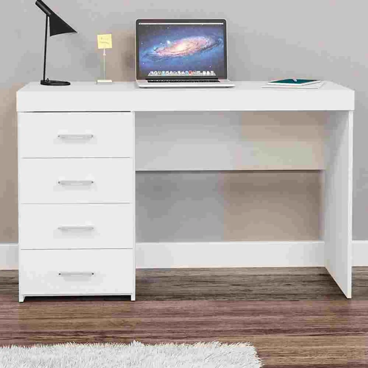 VENTITAS HOME - Escritorio Oslo 4 Cajones Ventitas Home Color Blanco