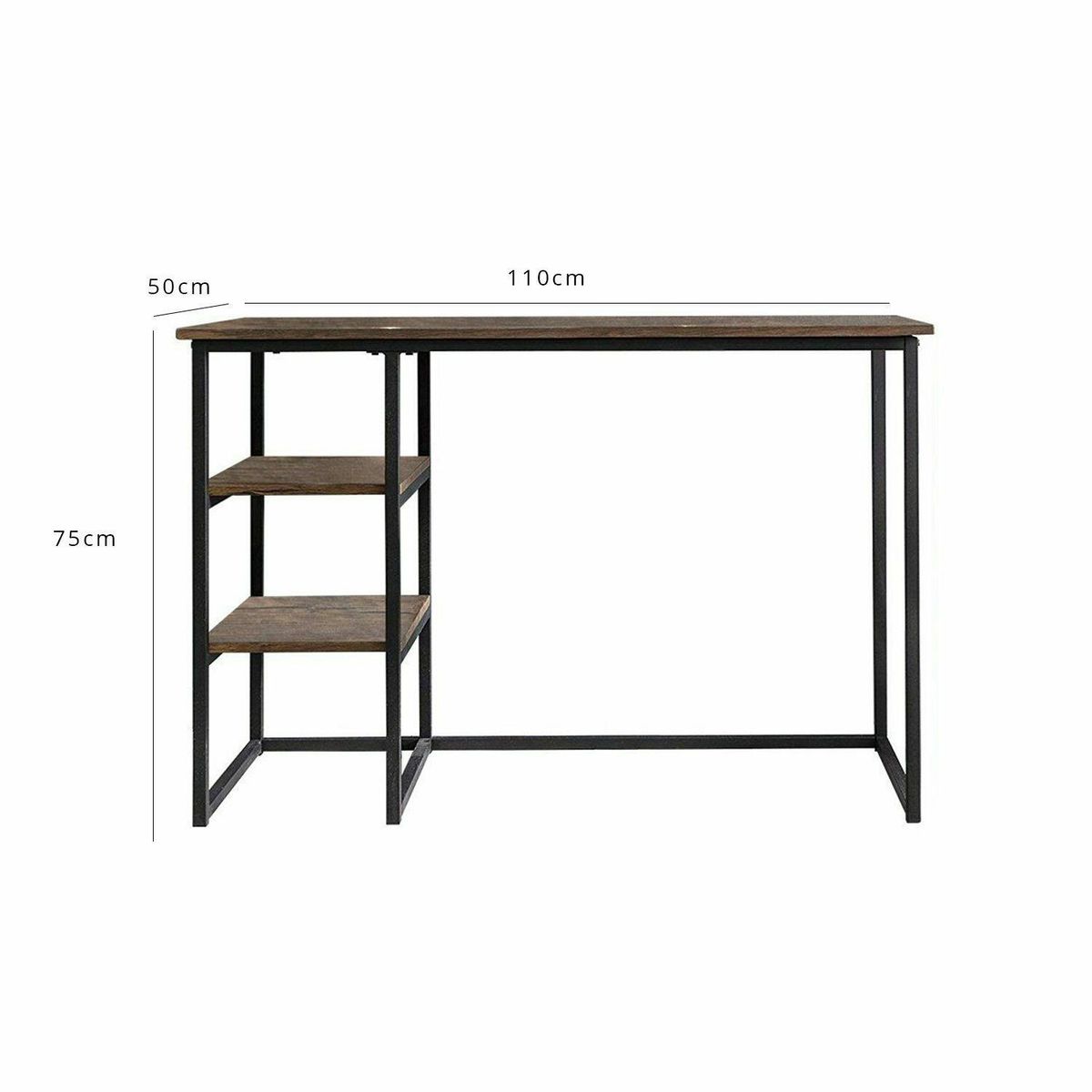 VENTITAS HOME - Escritorio Industrial Chicago con Repisas Ventitas Perú Color Gales