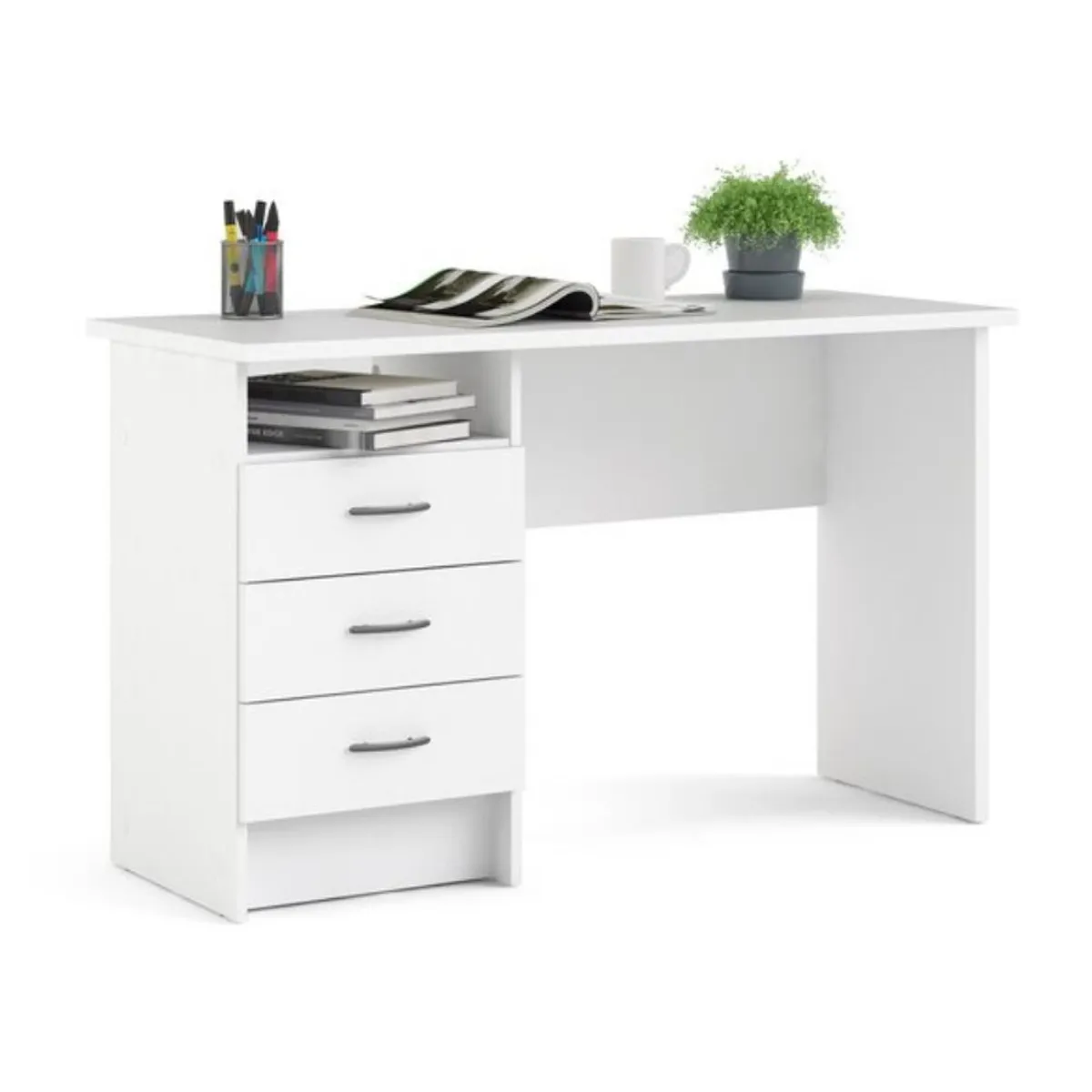 VENTITAS HOME - Escritorio Blanco Kendall Ventitas Home 3 Cajones