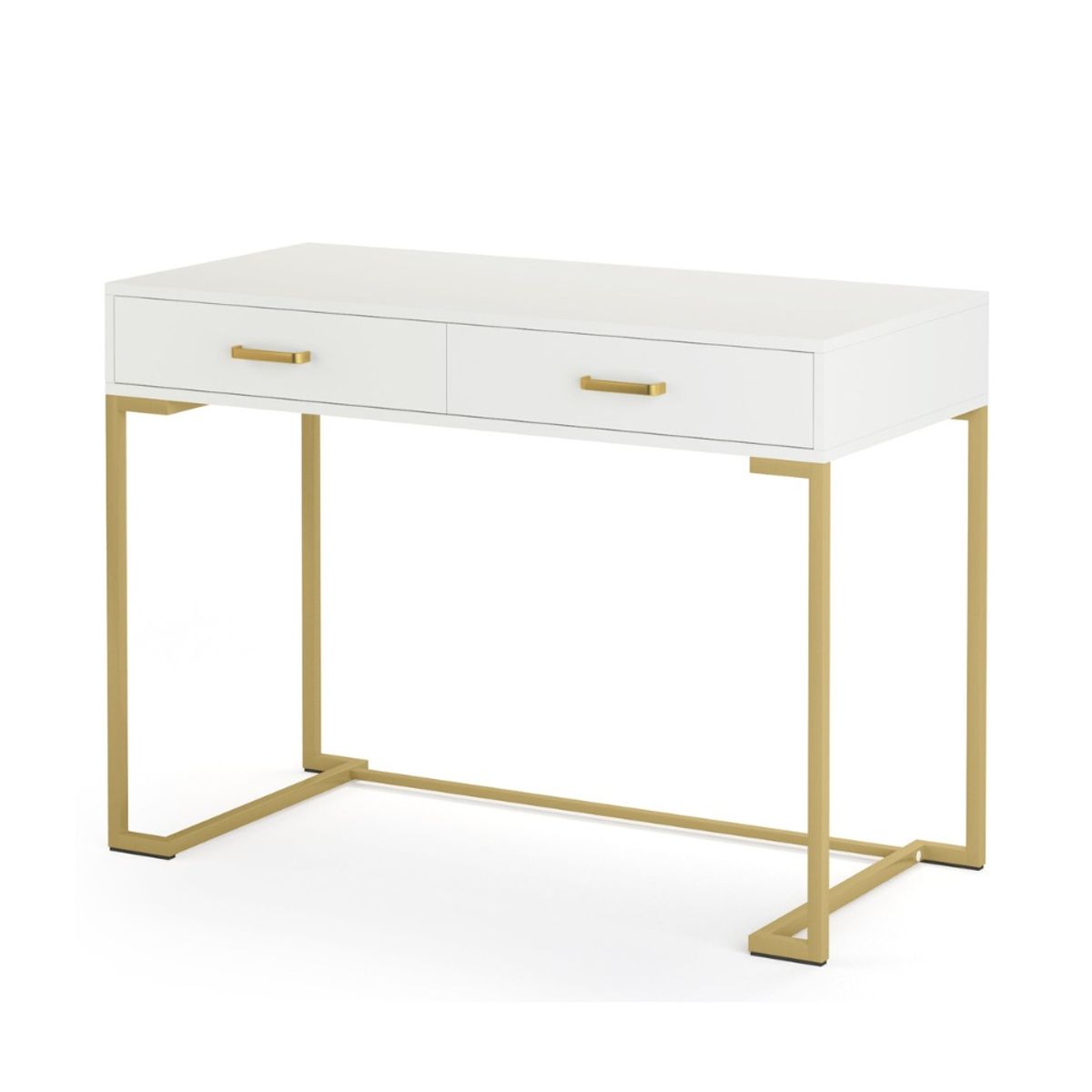 VENTITAS HOME - Escritorio Contemporáneo Golden Kamoneé Ventitas Home Blanco