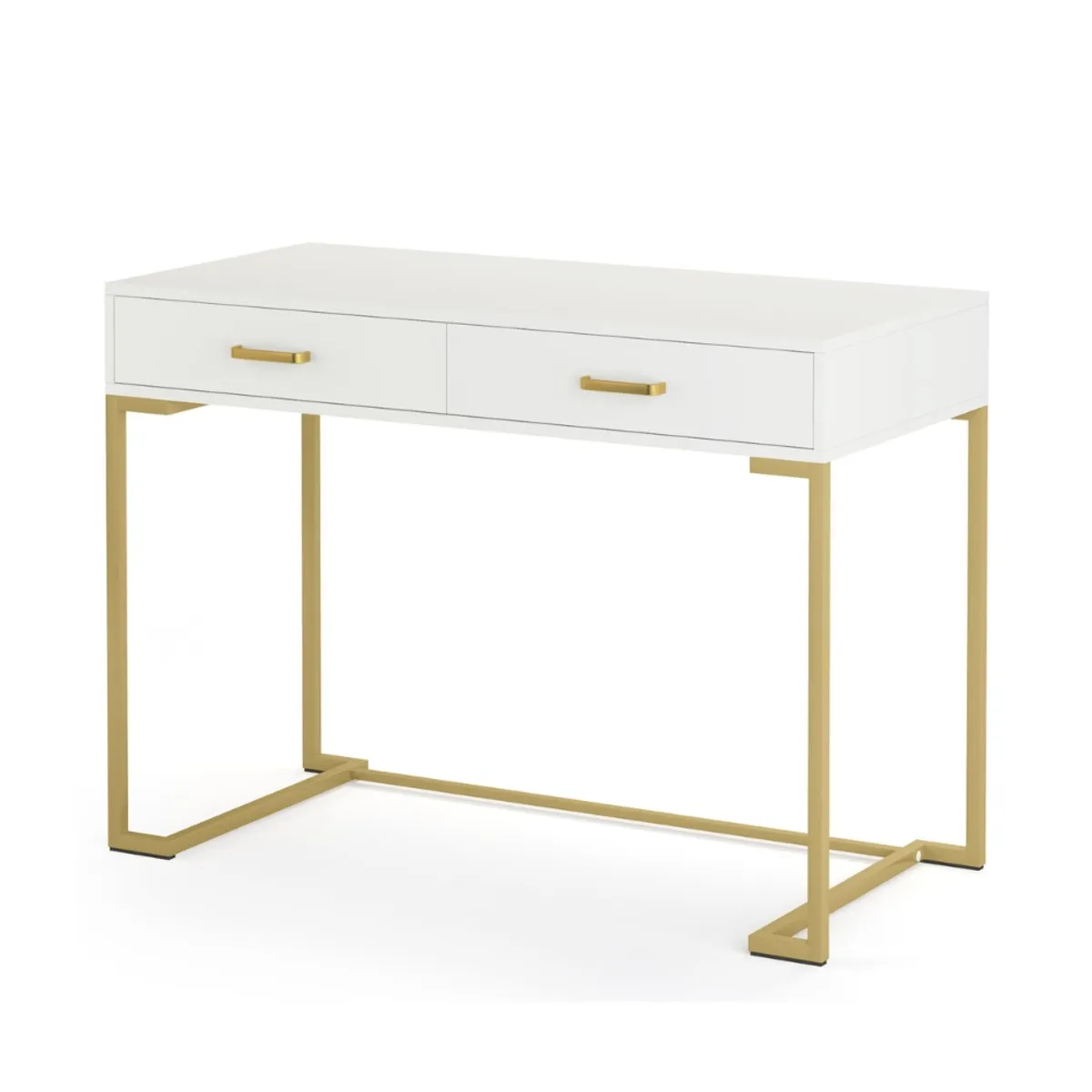 VENTITAS HOME - Escritorio Contemporáneo Golden Kamoneé Ventitas Home Blanco