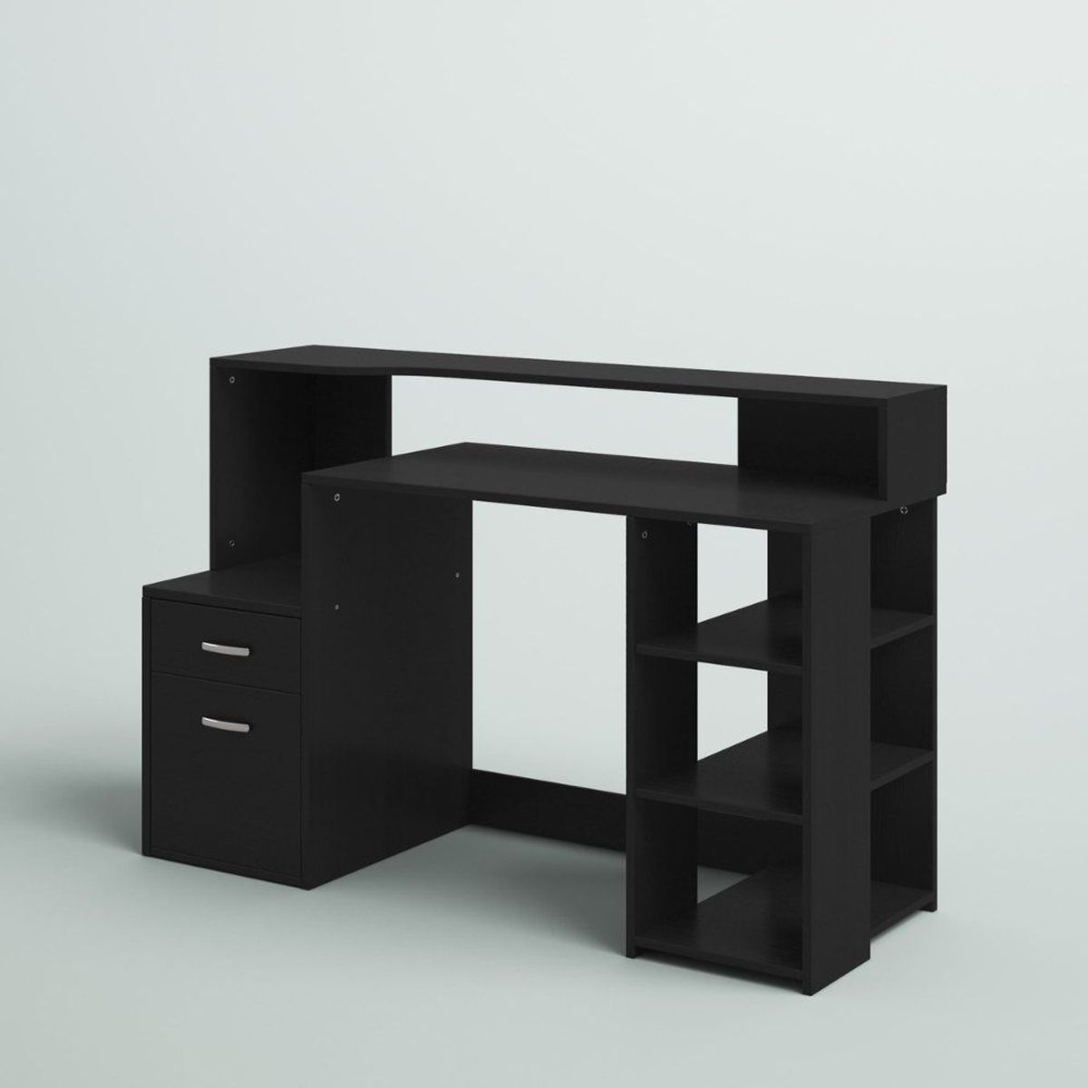 VENTITAS HOME - Escritorio Archivador Moderno Molina Ventitas Perú Negro