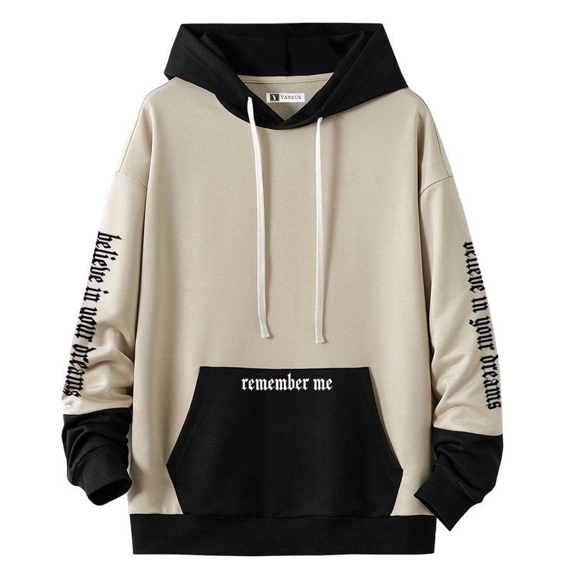 YANSUS - Polera Hombre Yansus Negro Crema