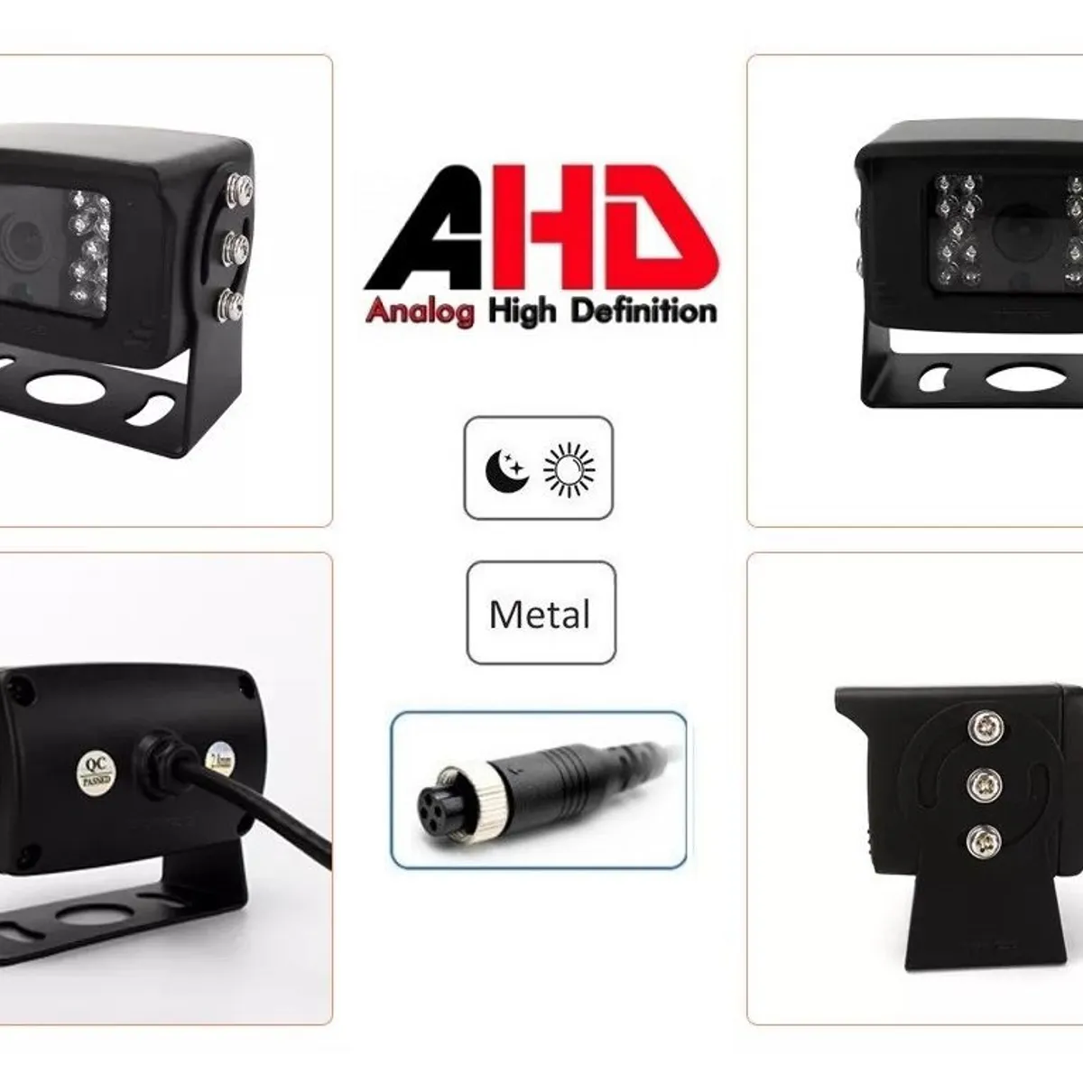 GENERICO - CÁMARA VEHICULAR AHD 1080P CAMIÓN ÓMNIBUS IP67