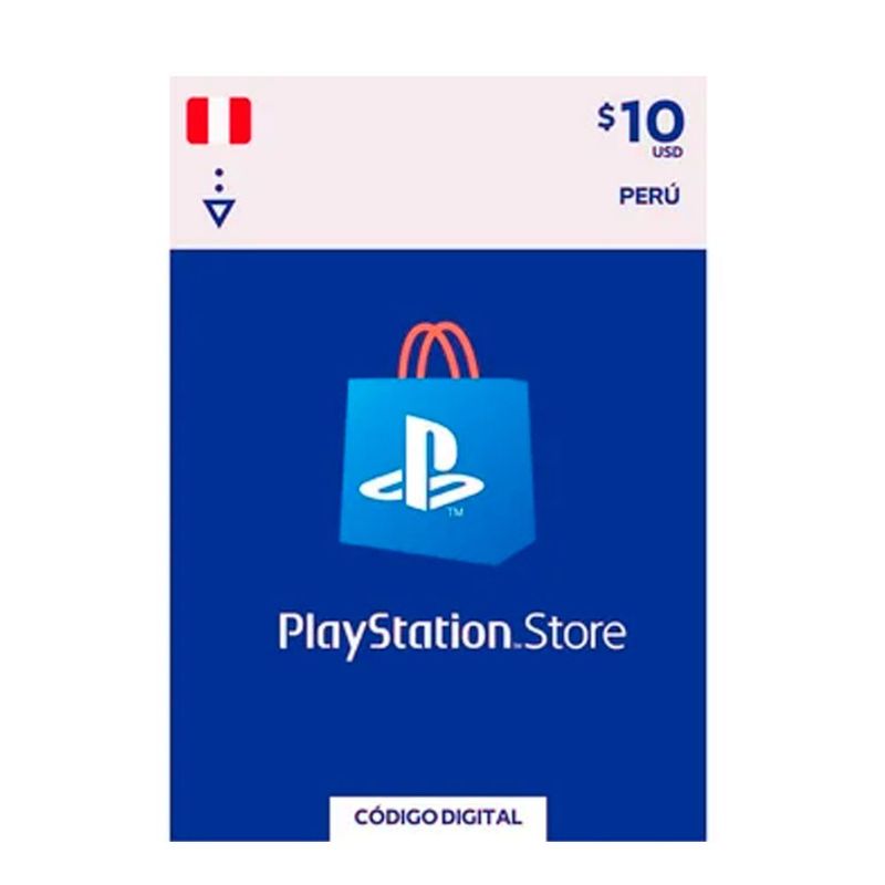 SONY - PSN GIFT CARD PERU TARJETA PLAYSTATION NETWORK 10 DOLAR PS5 PS4