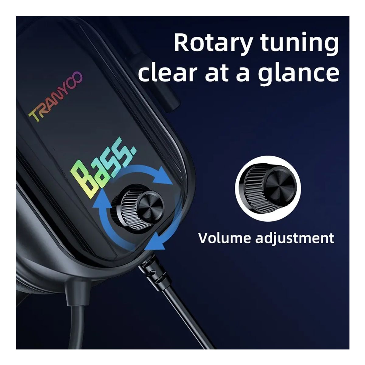 TRANYOO - Audífonos Para PC Gamer con Luz LED RGB + Micrófono Tranyoo T-H5