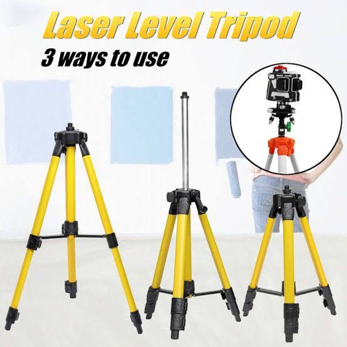 OEM - Trípode Aluminio 120cm para Nivel Láser