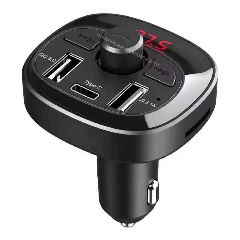GENERICO - Transmisor Reproductor Bluetooth MP3 Radio FM Auto Coche