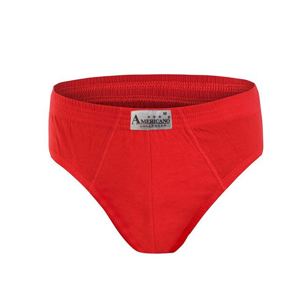AMERICANO UNDERWEAR - Pack x4 Trusa Clásica Americano Rojo