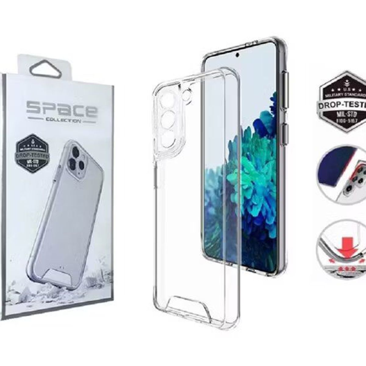 GENERICO - Case space samsung galaxy s23plus - transparente