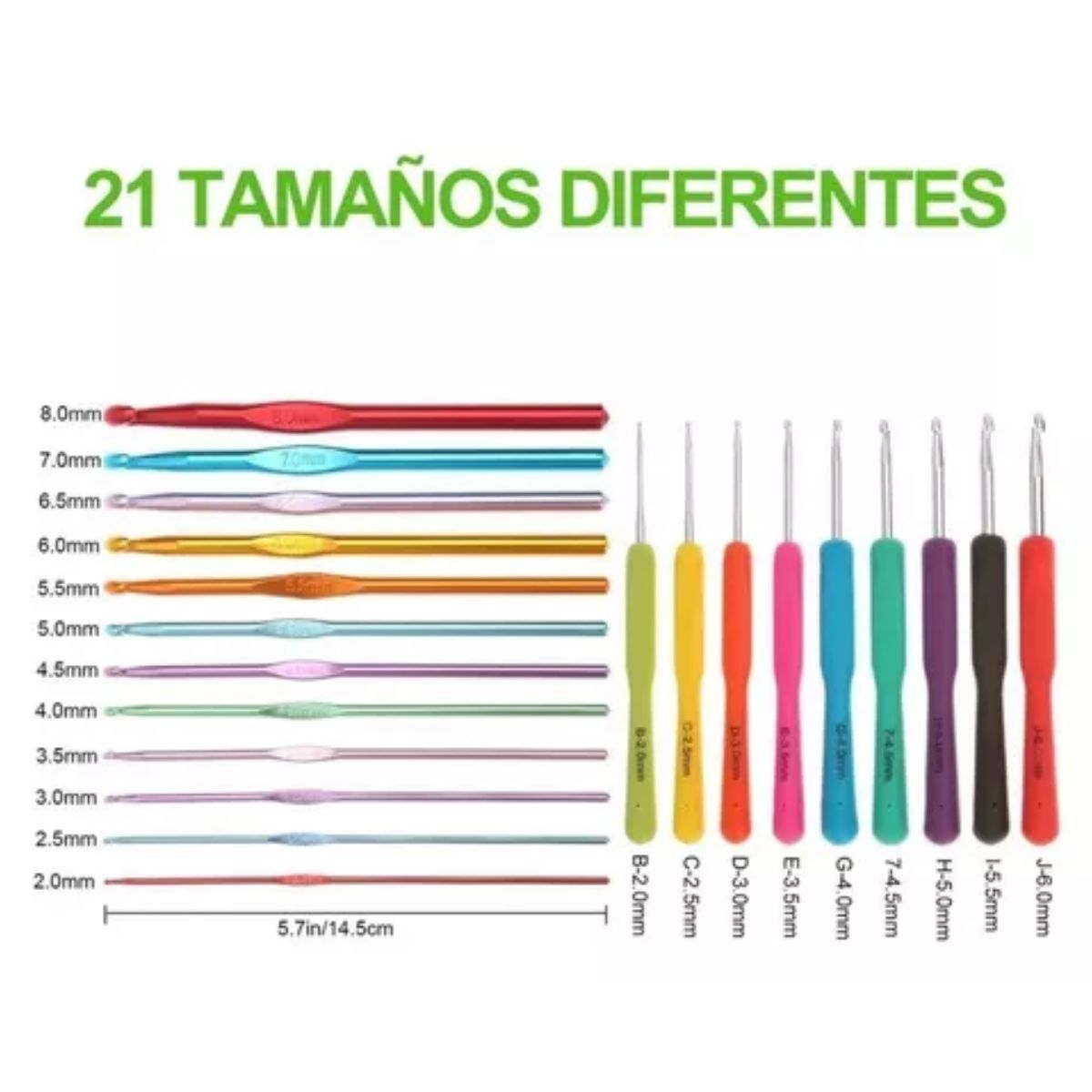 GENERICO - Kit De Ganchillo Crochet Ganchillo Kit De Tejer Ganchos