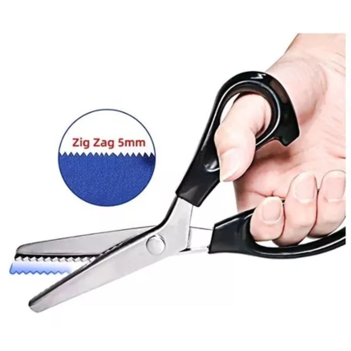 GENERICO - Tijera Grande Corte Zigzag Zig Zag 215cm Para Telas Sastre